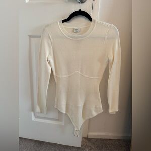 Abercrombie & Fitch Cream Knit Top